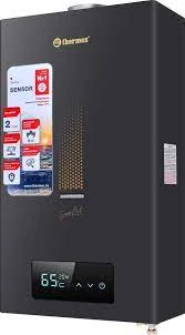 Водонагреватель газовый проточный THERMEX Sensor S 20 MD Art Black Водонагреватель газовый проточный THERMEX Sensor S 20 MD Art Black
