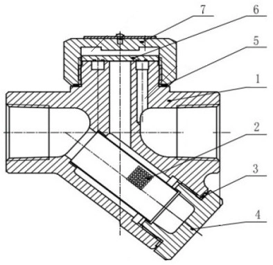 Конденсатоотводчик термодинамический ST3232M-T Ду15 Ру63 с фильтром, нержавеющая сталь, резьбовой