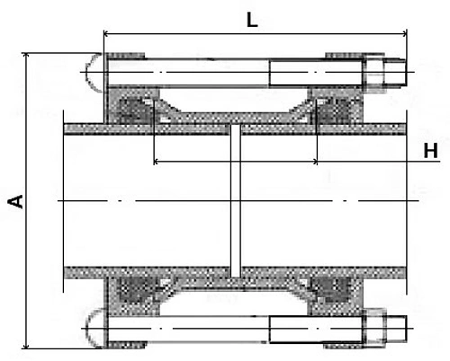 Муфта соединительная ДРК CCDS2112E-SS Ду150 Ру16, корпус - сталь S235, уплотнение - EPDM, обжимной диаметр 159-182мм TIAN Муфта соединительная ДРК CCDS2112E-SS Ду150 Ру16, корпус - сталь S235, уплотнение - EPDM, обжимной диаметр 159-182мм TIAN