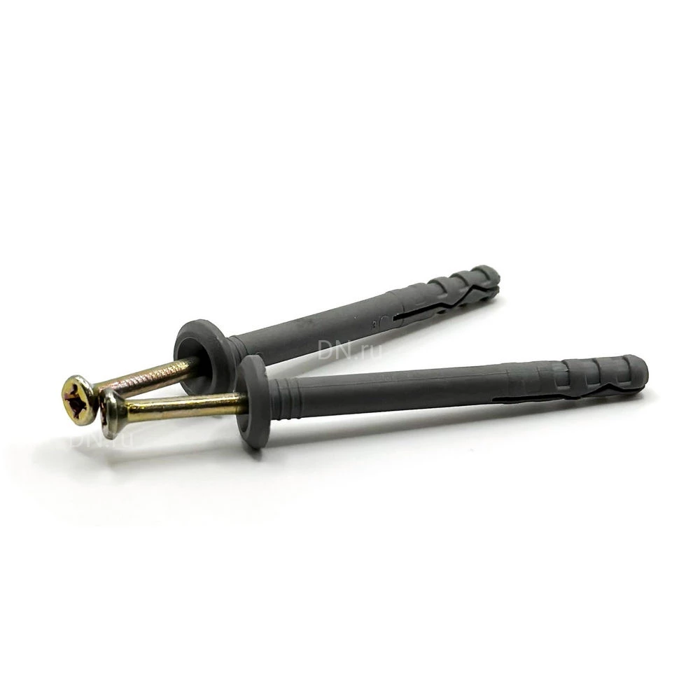 Дюбель ZITAR 6х80мм с шурупом и грибовидной головкой, упаковка - 100шт