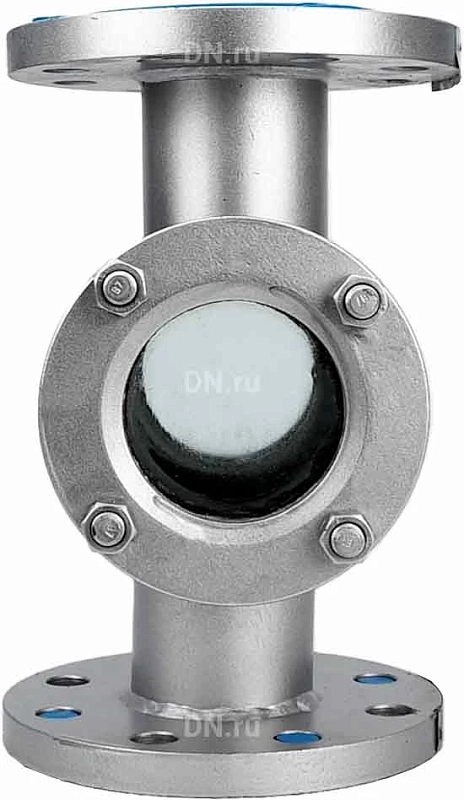 Стекло смотровое SG2-35S-F тип В ГОСТ 21836-2021 Ду32 Ру25 нержавеющая сталь, фланцевое