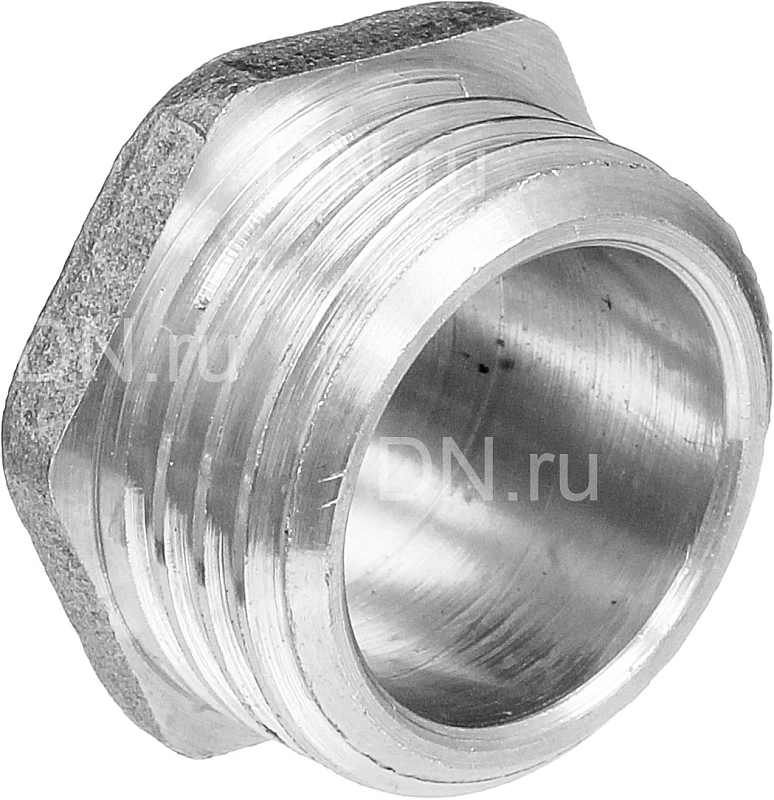 Заглушка БАЗ ЗН 3/4″ Ду20 Ру40 латунная, наружняя резьба. никелированная